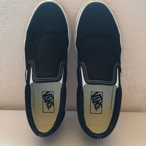 Black slip on vans